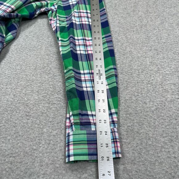 Polo Ralph Lauren Shirt Mens Large Slim Fit Madras Plaid Flesh Pony Button Down - Picture 5 of 11